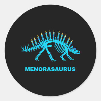 Adesivo Engraçado Hanukkah Dinossaur Stegosaurus Dino Meno