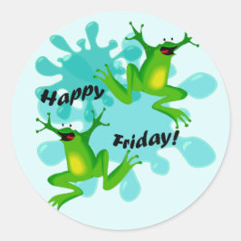 Adesivo Engraçado Hoppy Friday Sapo Sticker