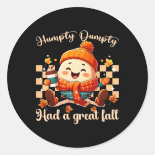 Adesivo Engraçado, Humpty Dumpty Teve Um Excelente De Home
