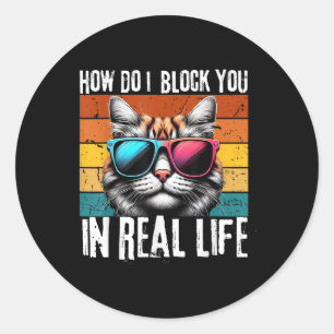 Adesivo Engraçado Introdução Gato Como Bloqueio Seu Gato R