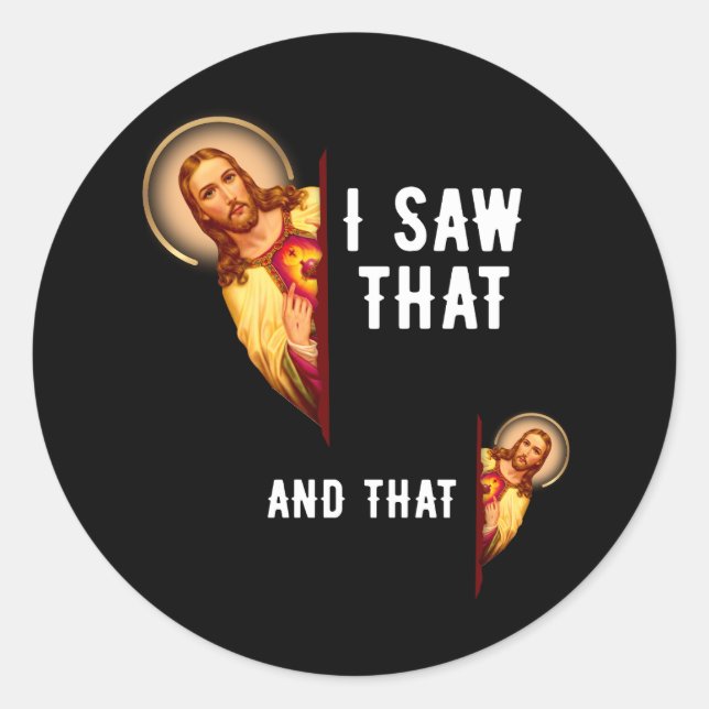 Adesivo Engraçado Jesus Bíblia, melhor citação Piada que v (Frente)