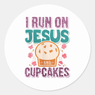 Adesivo Engraçado Jesus cupcakes palavra arte