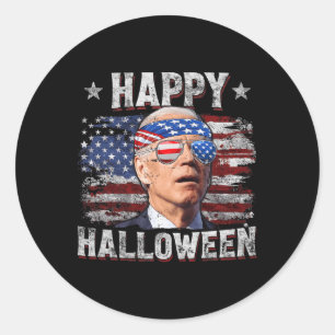 Adesivo Engraçado Joe Biden 4 De Julho Feliz Halloween Ame