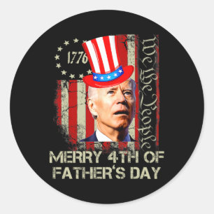 Adesivo Engraçado Joe Biden Feliz 4º Camisas Dias de os pa