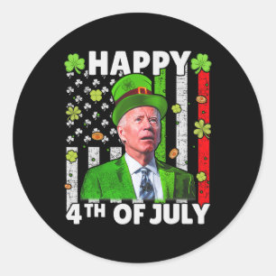 Adesivo Engraçado Joe Biden Feliz 4 De Julho, Parada De Ru