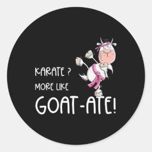Adesivo Engraçado Karate Goat I Karate Pun Artes Marciais