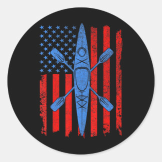 Adesivo Engraçado Kayaking Pela Legal Bandeira Americana K