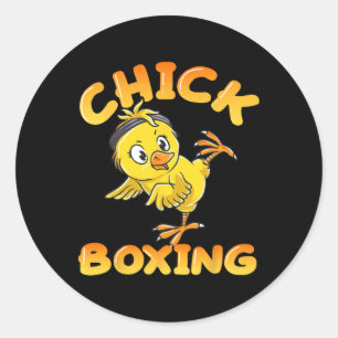 Adesivo Engraçado Kickboxing Lutando Garota Bonita Boxando