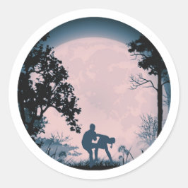 Adesivo Engraçado Krav Maga Groin Kick Full Moon Sticker R