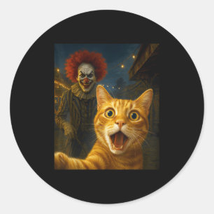 Adesivo Engraçado Laranja Tabby Cat Selfie Clowe Soky Ca