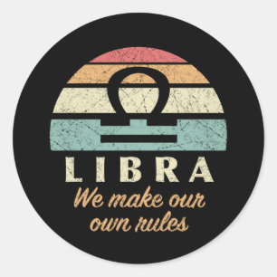 Adesivo Engraçado Libra Zodiac