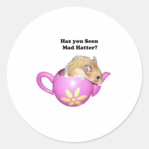 Adesivo Engraçado Mad Hatter Dormouse Alice no País das Ma