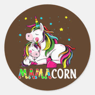 Adesivo Engraçado Mamacorn Unicorn Autismo Costume Mãe