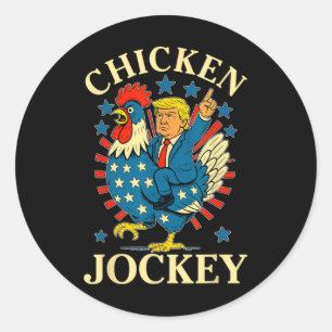 Adesivo Engraçado Meme Chicken Jockey