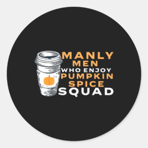 Adesivo Engraçado Mens Pumpkin Spice Namorado Husband Gag