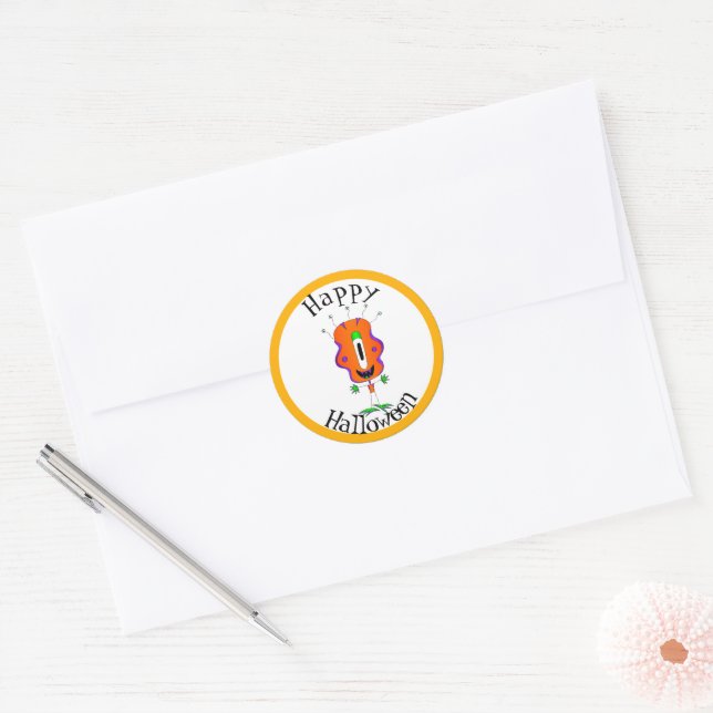 Adesivo Engraçado, Monstro, Halloween (Envelope)
