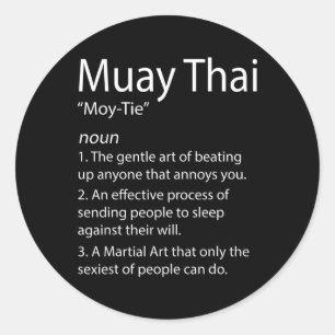 Adesivo Engraçado Muay Thai E Tailandês Boxing - Muay Thai