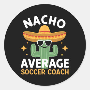 Adesivo Engraçado Nacho Médio Treinador Cinco De Mayo Mex