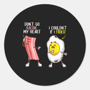 Adesivo Engraçado Não Vá Bacon Meu Coração Legal Bacon E O