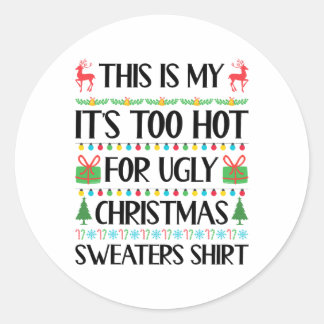 Adesivo Engraçado Natal Muito Feio Suados De Natal Mulhere