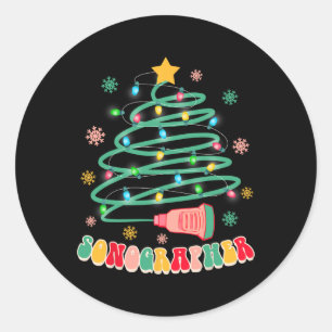 Adesivo Engraçado Natal Xmas Vibes Sonógrafo Ultrasom