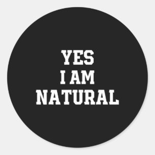 Adesivo Engraçado Natty Gym Workout Sim Eu Sou Natural