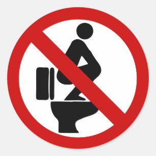 Adesivo Engraçado NENHUNS pés no ⚠ tailandês do sinal