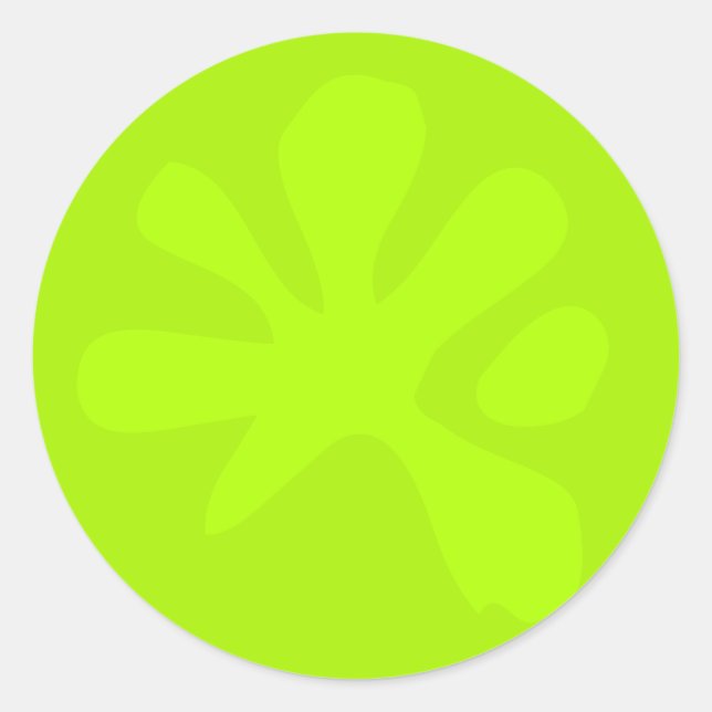 Adesivo Engraçado, neon verde eslima gráfico moderno diver (Frente)