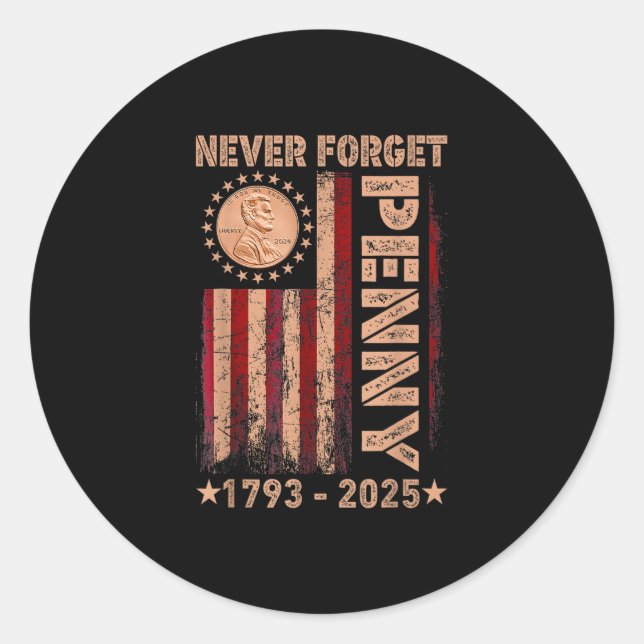 Adesivo Engraçado Nunca Esquecer A Moeda Da Penny 1 Centav (Frente)