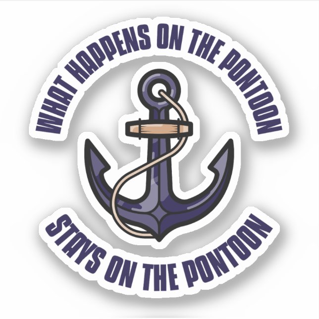 Adesivo Engraçado o que acontece na viagem de férias de Po (Frente)