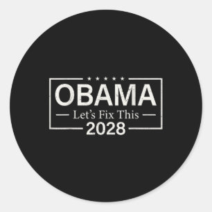 Adesivo Engraçado Obama 2028 Vamos Consertar Este Nós Retr