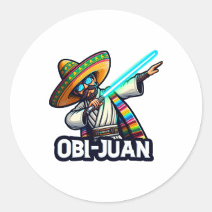 Adesivo Engraçado Obi Juan Movie Parody Cinco De Mayo
