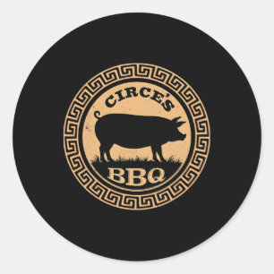 Adesivo Engraçado Odisseia de Churrasco do Circo de Mitolo