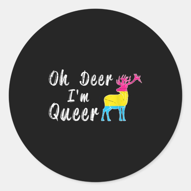 Adesivo Engraçado Oh Querido Eu Sou Gay Presente Do Mês Do (Frente)