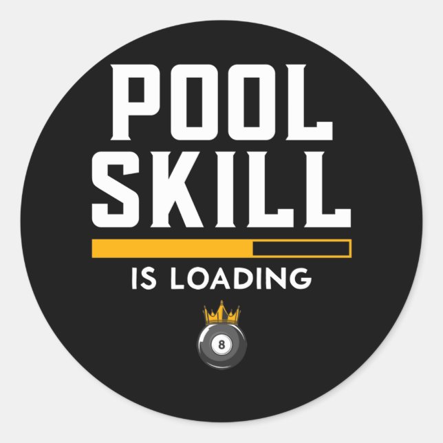 Adesivo Engraçado Oito Cotação Esportiva Piscina Billiard (Frente)