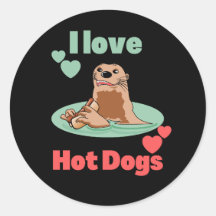 Engraçado Otter Comendo um Snack. Adorável