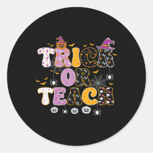 Adesivo Engraçado Ou Professor De Ensino De Halloween