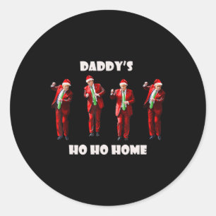 Adesivo Engraçado Pai Ho Ho Home Trump Dance Papai Noel C