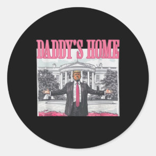 Adesivo Engraçado Pai Trump Pink 2024 Leve America Ck
