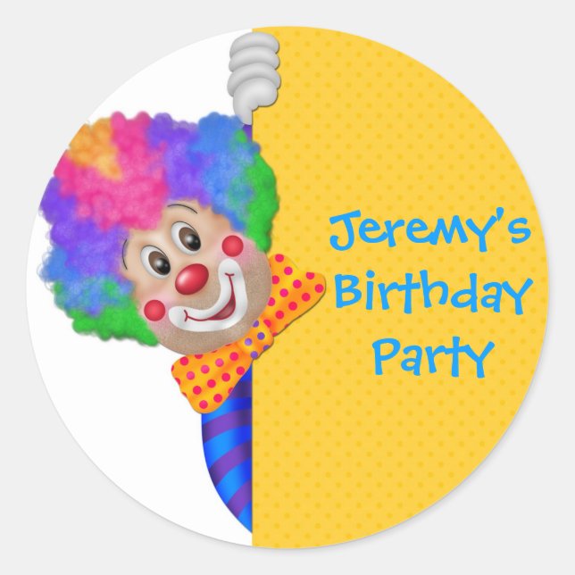 Adesivo Engraçado Palhaço (Frente)