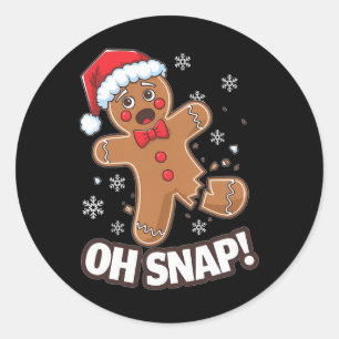 Adesivo Engraçado Pão de Natal Homem de Bolo Paj