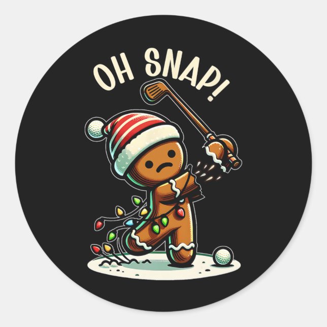 Adesivo Engraçado Pão-Pão, Pijama E Feriado De Xmas (Frente)