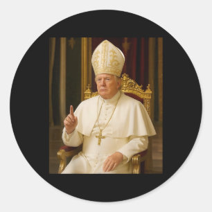 Adesivo Engraçado Papa Trump Tee Meme Engraçado