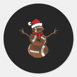 Adesivo Engraçado Papais noeis de bola de futebol de Natal