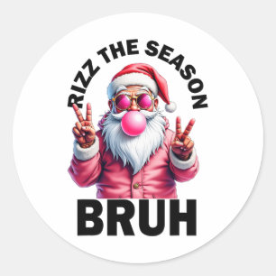 Adesivo Engraçado Papais noeis De Natal Rizzmas Xmas Rizz