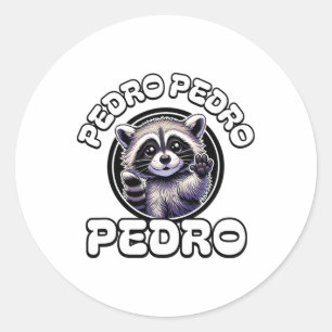 Adesivo Engraçado Pedro Dancing Raccoon Internet popular