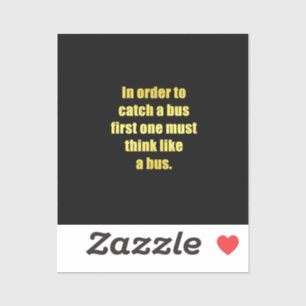 Adesivo Engraçado Pegue uma Piada de ônibus