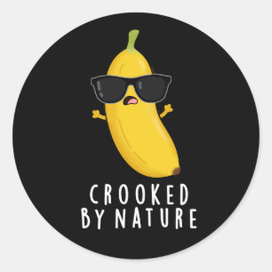 Adesivo Engraçado Pela Nature Funny Banana Pun Dark BG