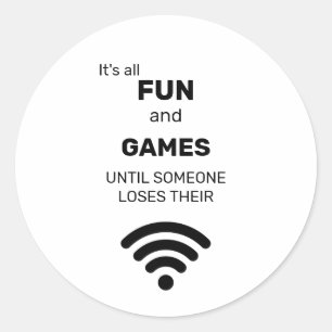 Adesivo Engraçado perder T-Shirt da Internet WiFi