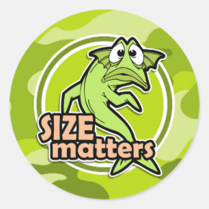 Adesivo Engraçado Pesca; camo verde brilhante, camuflagem